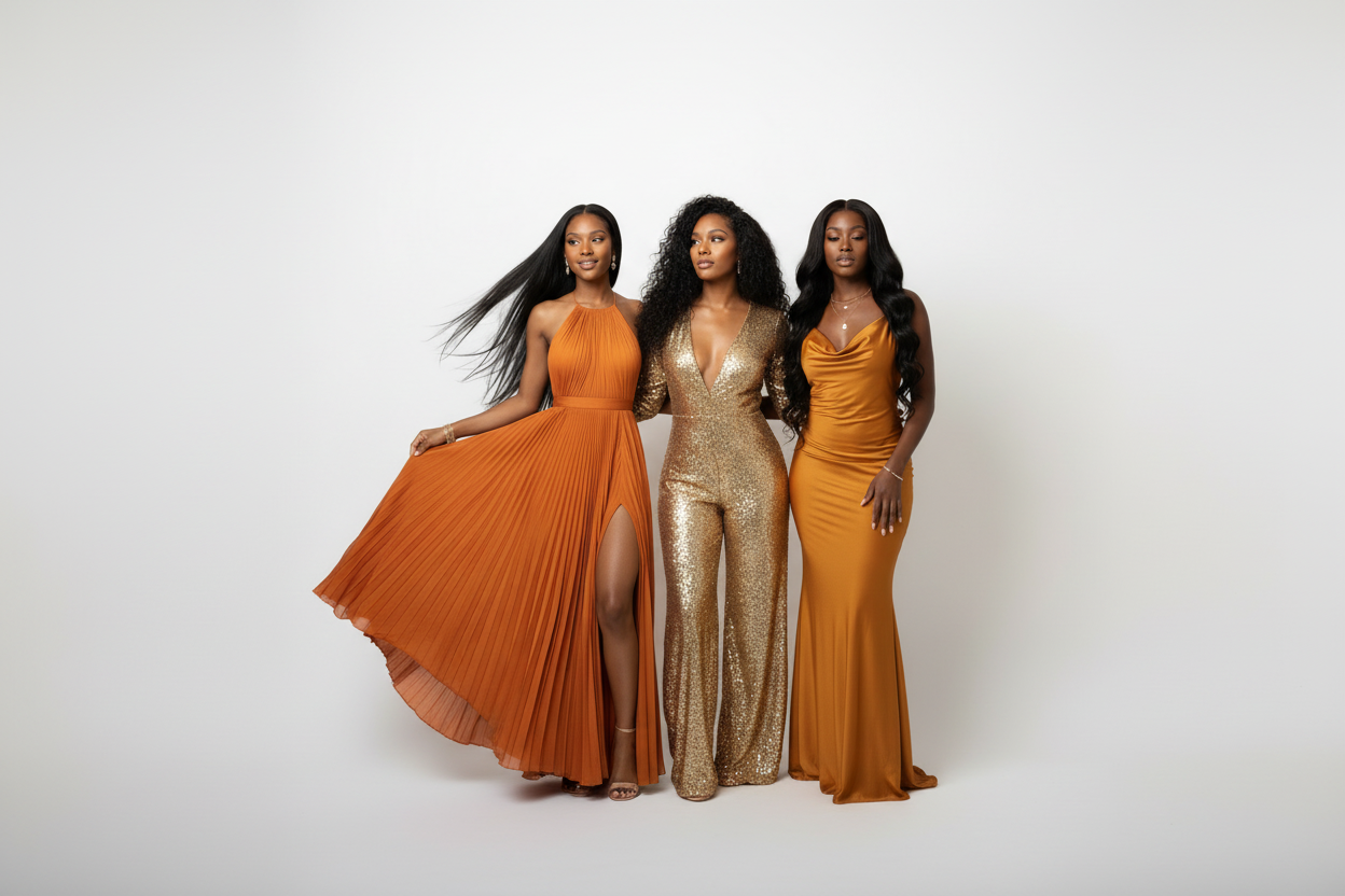 let's tone down the outfits a bit, think chic glam